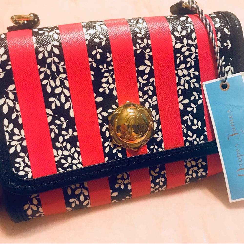 ⭐️HOST PICK⭐️Draper James NWT Floral/Stripe Bag